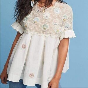 Amit Aggarwal Carousel Swing Top Size 10